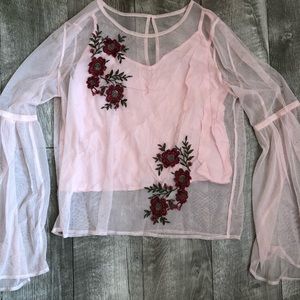 Hollister Formal mesh with attached tank top